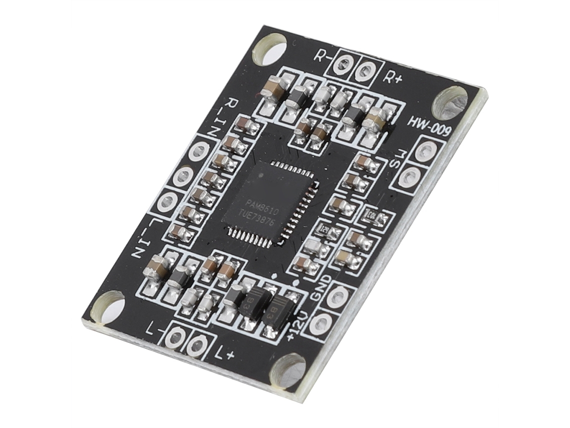 Mini Placa Amplificadora Digital De Doble Canal De 12 V Pam8610 15 W*2 De Alta Eficiencia