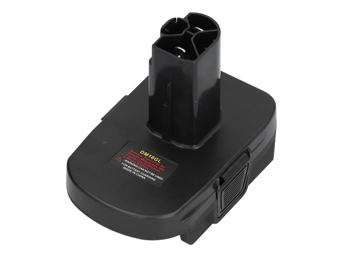 Kit Adaptador Conversor de Bateria 18V DM18GL Conector de Alimentação para Dock da Milwaukee