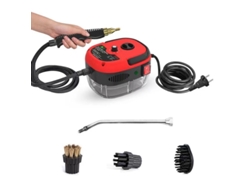 Limpiador a vapor multiusos Digitallab para eliminar manchas en el hogar y el coche (rojo)