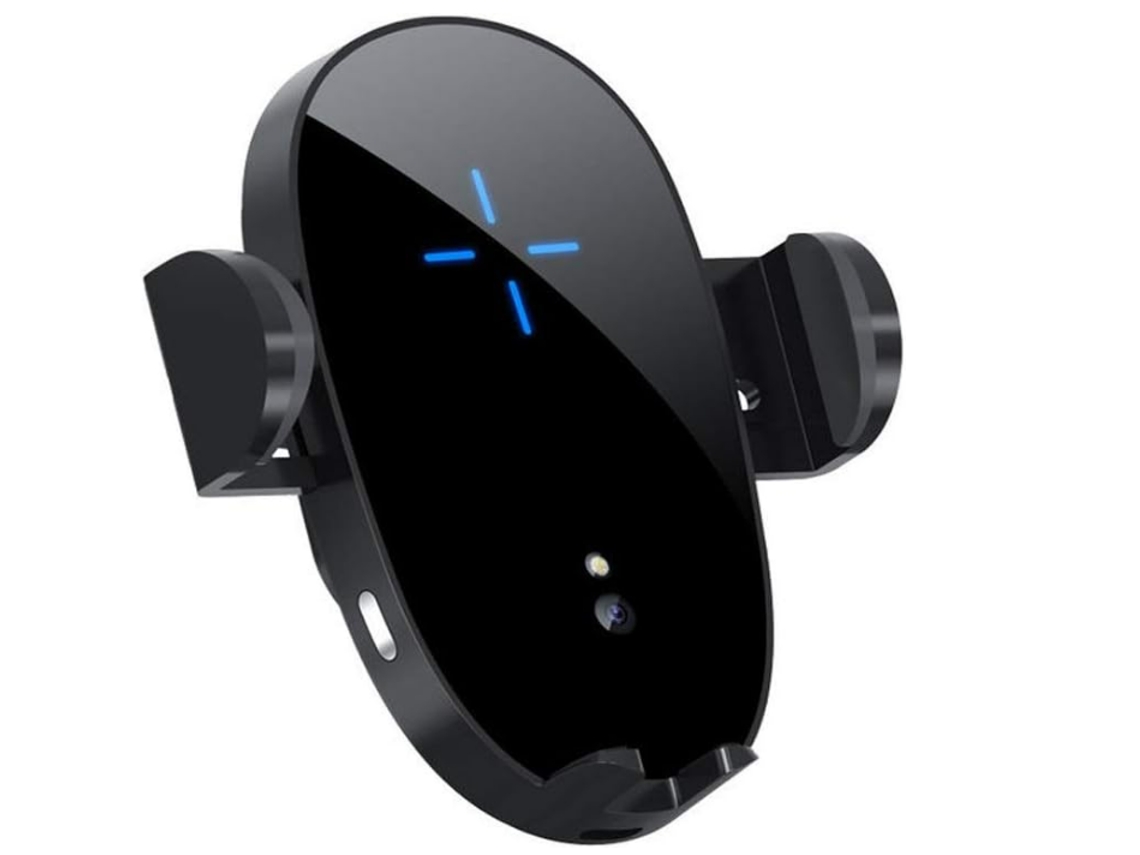 Soporte Para Teléfono De Coche Con Sensor De Inducción De 15 W Y Carga Rápida (negro)