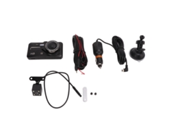 Cámara Dvr Dual Frontal Y Trasera Con Visión Nocturna, Grabadora De Conducción Con Pantalla Táctil Ips Multifunción Para Conducción Segura