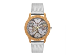Reloj De Pulsera Unisex Zhoulianfa Con Correa De Malla, Estilo Sencillo Y Moderno, Cuarzo T93-f Plateado