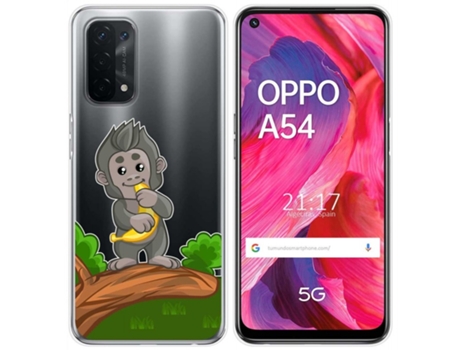 Carcasa Oppo A54 5G / A74 5G TUMUNDOSMARTPHONE Dibujos Transparente Multicolor