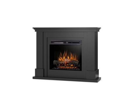 Chimenea eléctrica LED de pie LUENA Negra 23' 115 x 89.7 x 31 OUTINFIRE