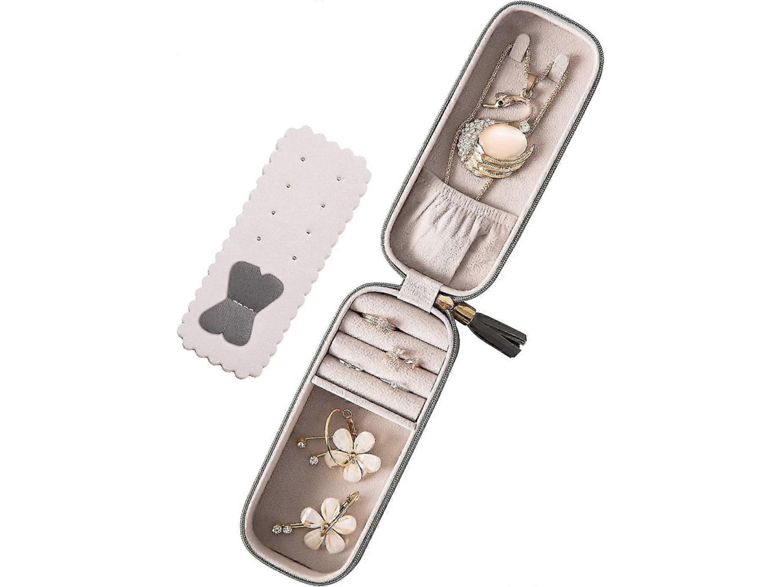Expositor de joyas blanco de 5 niveles con forma de arco, ideal para anillos, aretes y collares. Hengjian