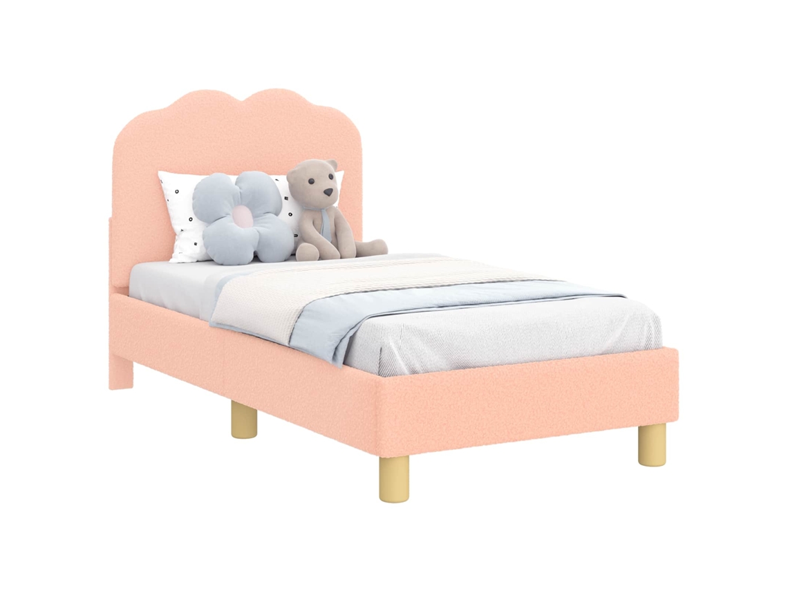 Maison Exclusive - Estructura De Cama Para Niños Pequeños Con Cabecera Rosa