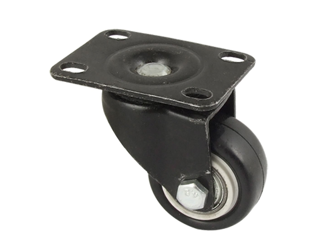 Rueda Negra De 1,5", Giratoria Industrial Para Carro (b7f1a6c93fb59ae243b11059173a8c64)