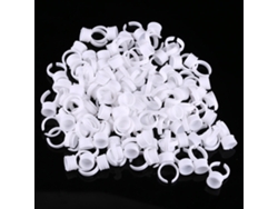 100 Anillos Para Tinta Permanente, Soportes Para Pigmentos De Tatuaje, Vaso Mediano Para Pegamento (sin Separador)