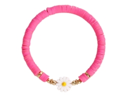 Pulsera De Arcilla Con Cuentas Y Flores De Margarita Para Mujer, Estilo Playero Veraniego, Talla 6 F