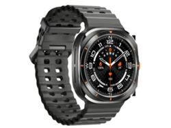Reloj inteligente Yunzii Black con llamadas Bluetooth, asistente de voz, clima, música, frecuencia cardíaca, presión arterial y modos multideporte.