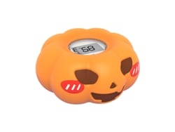 Termómetro digital con forma de calabaza, termómetro de agua para el baño del bebé, pantalla LCD naranja.
