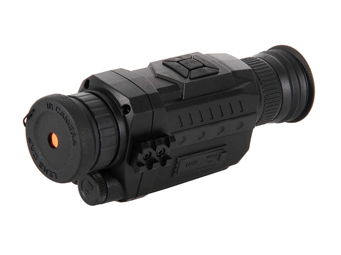Monocular de visión nocturna digital para exteriores, 5x35, con infrarrojos, Bestvite (negro)