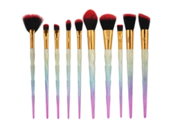 Brochas de maquillaje para aplicar base y sombra de ojos
