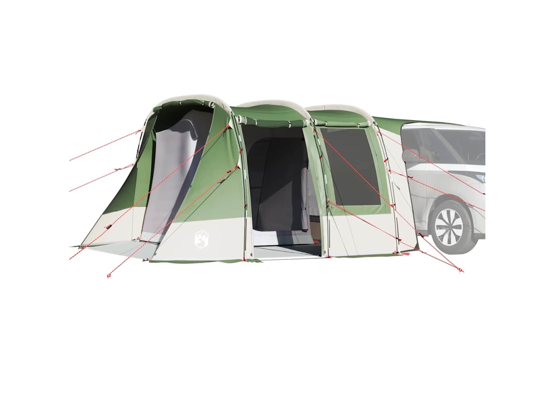 Tienda de campaña verde impermeable para coche