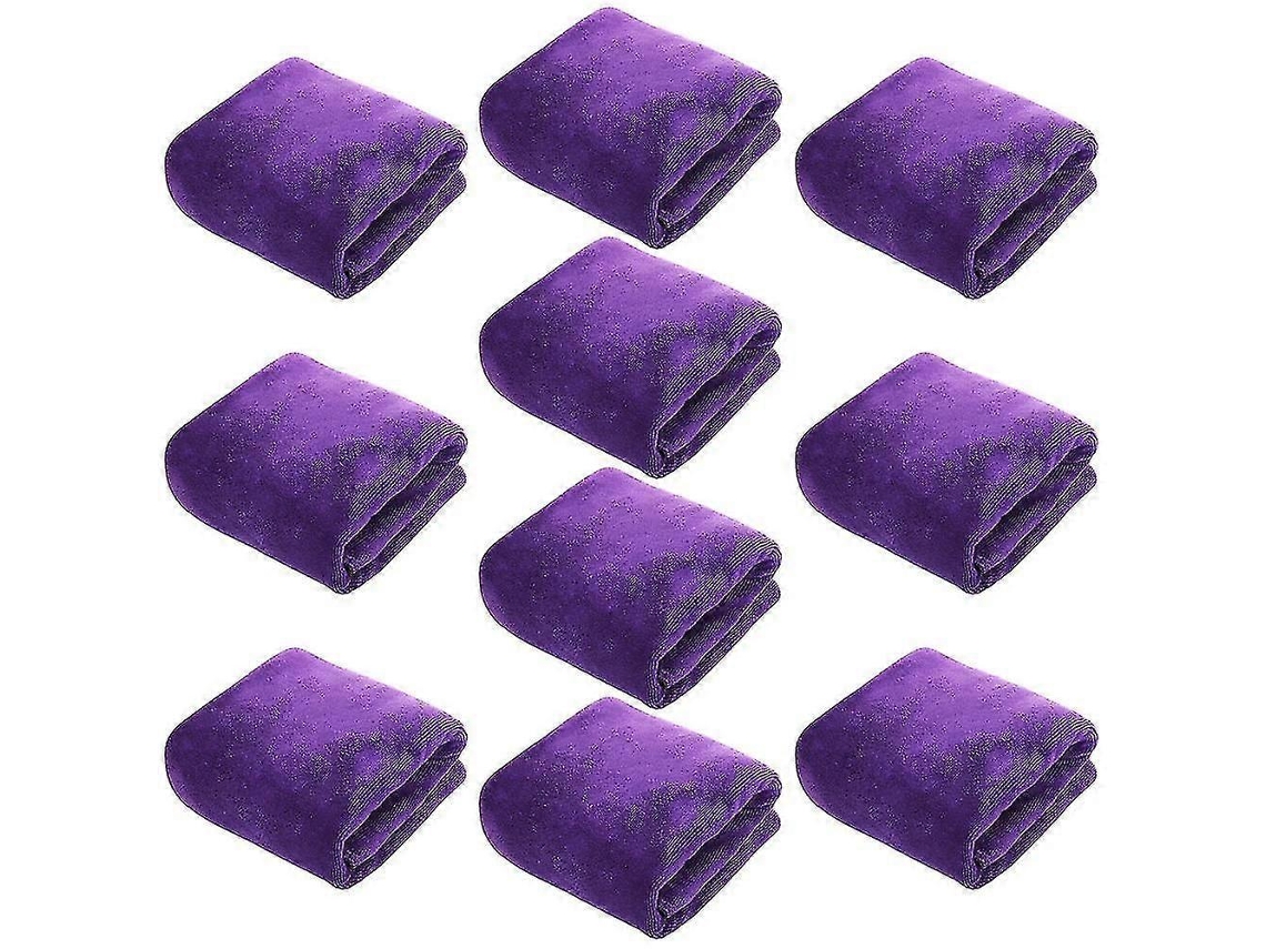 Toallas de peluquería (paquete de 10) de secado rápido para cabello, manos y rostro, para usar en casa, salón, spa y barbería - Rosewell