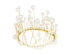 2026-decoración De Corona De Perlas Artificiales Para Tarta Fiesta Boda Cumpleaños Farfi