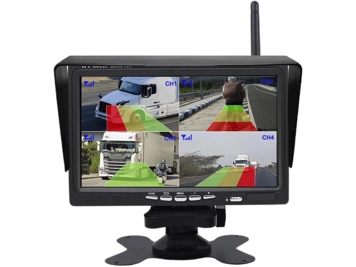 Monitor Digital Inalámbrico De 7" Con Detección De Movimiento, 1 O 2 Cámaras De Visión Trasera.