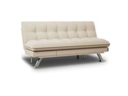 Sofá Cama Beige NALUI Cloud Dots 3 Plazas Acolchado
