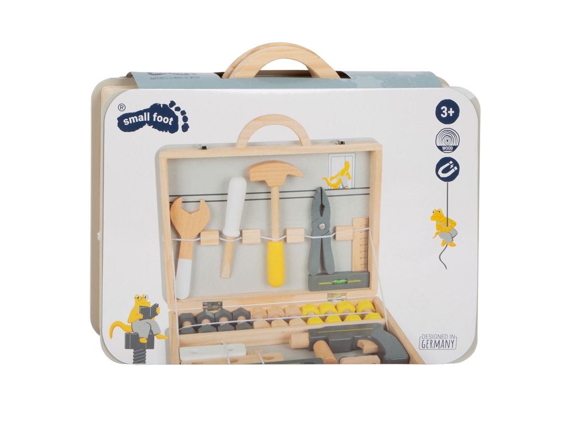 Caja de herramientas de madera en miniatura Miniwob, juego de juguetes para niños Small Foot