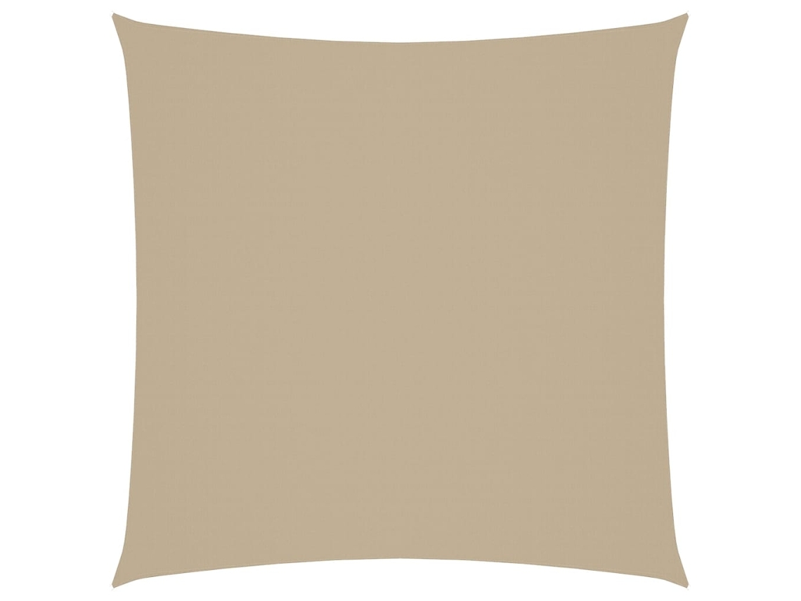 Maison Exclusive - Sombrilla cuadrada tipo vela en tejido Oxford, 7x7 m, color beige.