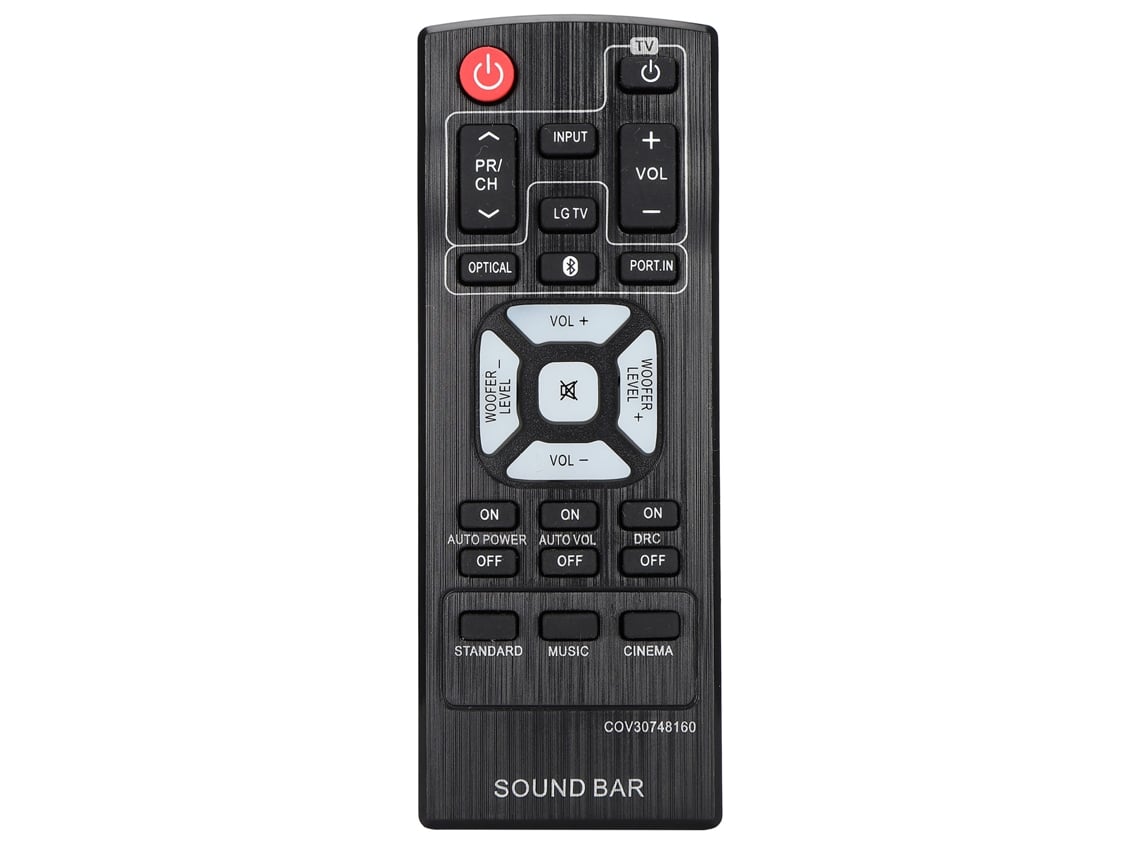 Mando A Distancia De Repuesto Para Barra De Sonido Lg Cov30748160, Fabricado En Abs Resistente