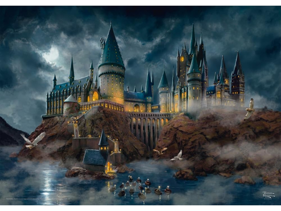 Schmidt Game 58577 Thomas Kinkade Wizarding World Harry Potter Hogwarts Castle Puzzle de 1000 piezas Multicolor