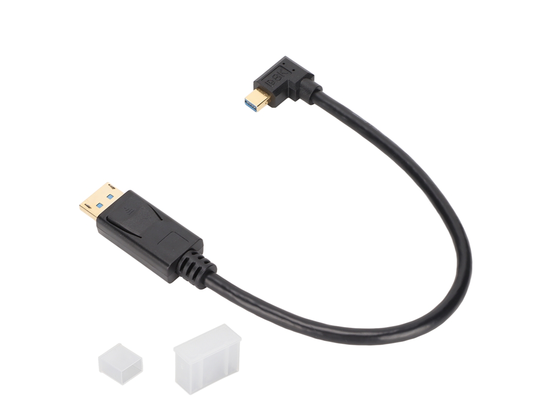 Adaptador Dp Para Mini Displayport Bidirecional 8k 60hz 4k 144hz Cabo 30cm Compatível Com Macbook Dell Hp Monitores