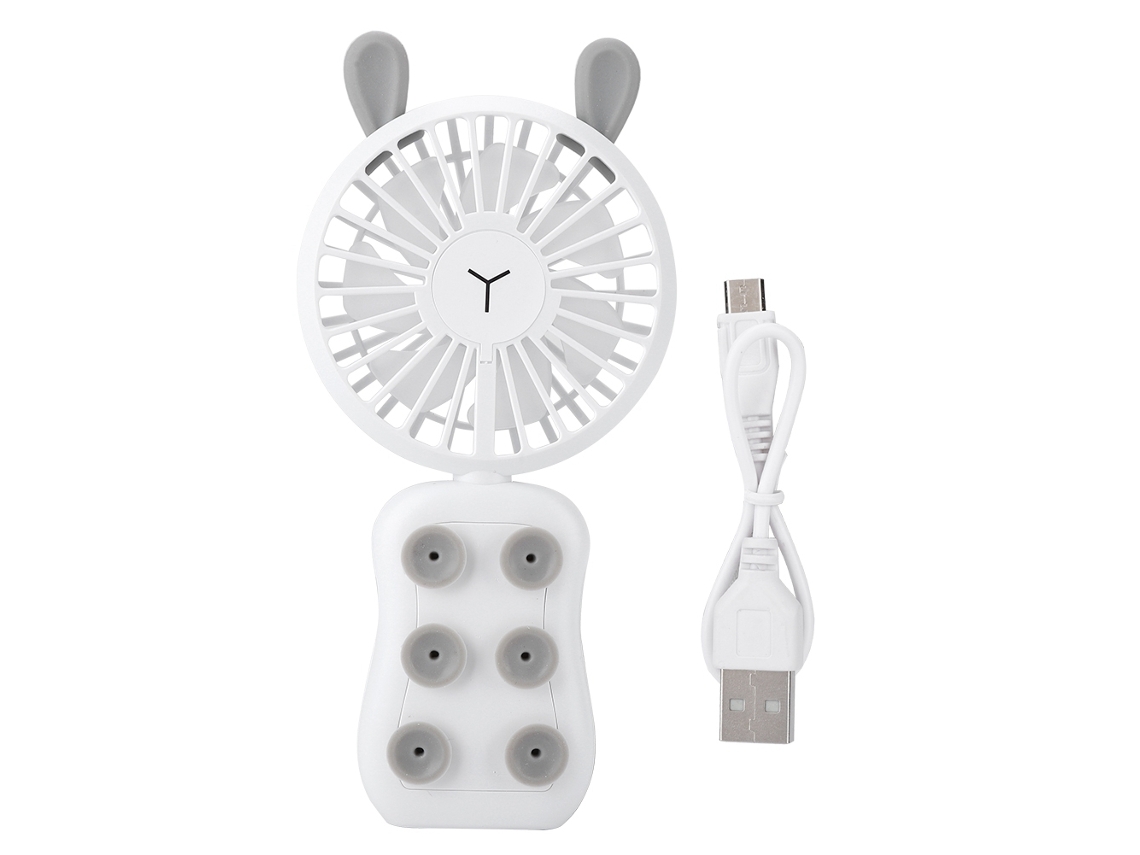 Phone Fan Mini Portátil De Viento Fuerte Enfriamiento Usb De Mano Blanco