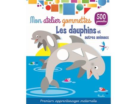 Colored Stickers Dolphins And Sea Animals PICCOLIA (2 años)