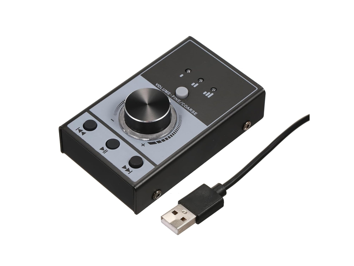 Perilla De Control De Volumen Usb Multimedia, Controlador De Metal Con Silenciador En Uno, Ajustador