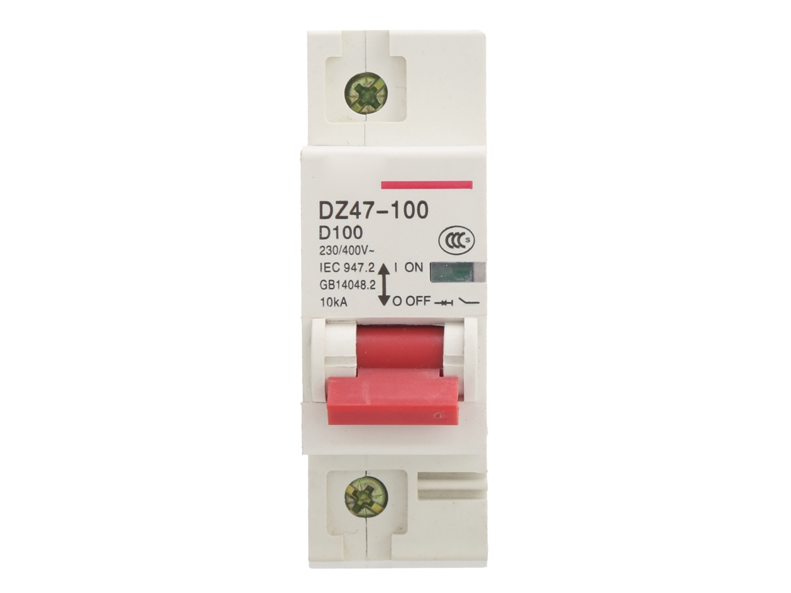 TRUYUETY Interruptor Automático DZ47-100 1P D80~100A Interruptor de Circuito Miniatura Tipo D para Hogar