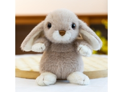 Lindo conejito de peluche con atuendo, conjunto de 3 piezas, blanco CHABERLU