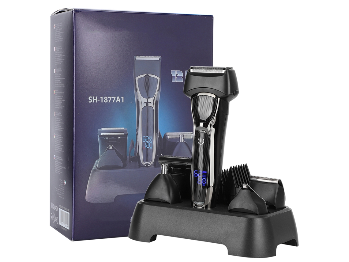 Kit De Afeitado Multifuncional Para Hombres Cortapelos Eléctrico Y Recortador De Barba