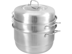 3 Olla Vaporera De Acero Inoxidable Niveles,