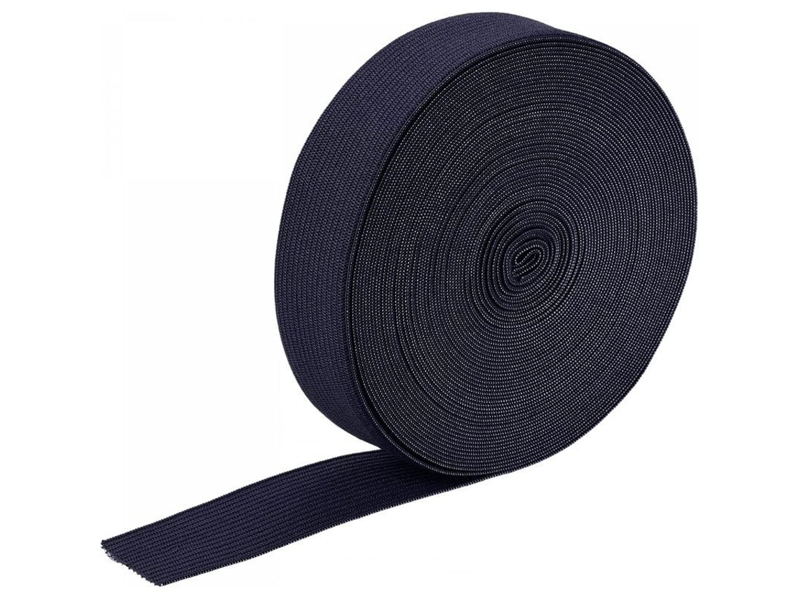 2026altiro-cinta Elástica Para Coser De 2,5 Cm Y 10 M, Color Azul Oscuro, De Alta Elasticidad, Ideal Para Pelucas, Cinturones Y Pantalones.