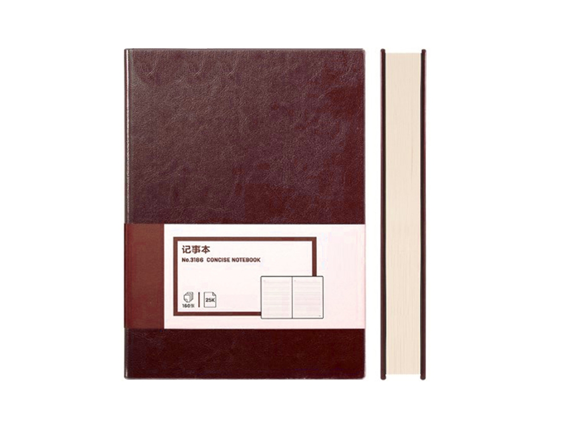 Cuadernos De Diario 25k De Piel Pu Vintage 160 Páginas Para Escuela Oficina Empresa Marrón