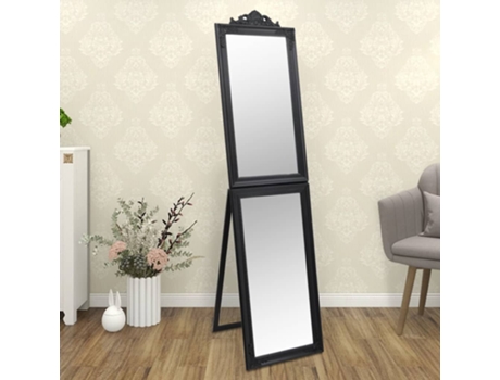 MAISON EXCLUSIVE Espejo de pie negro 50x200 cm
