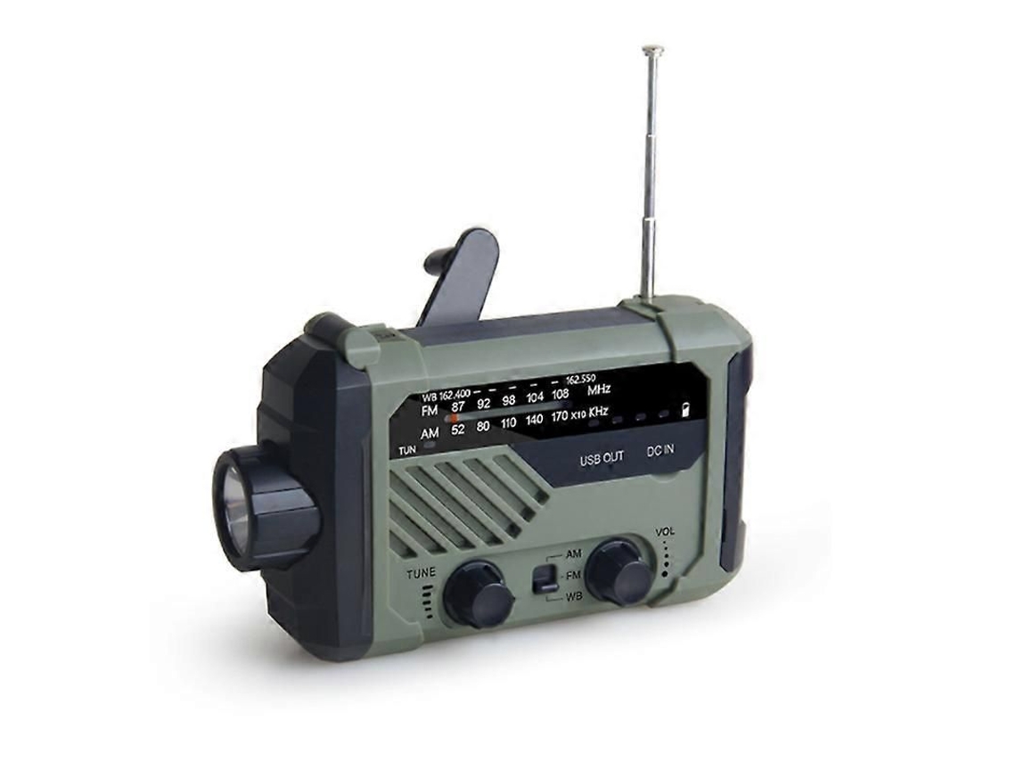 Radio de emergencia GOKOCO, de manivela, alimentada por energía solar, basada en el clima, para senderismo y uso al aire libre.