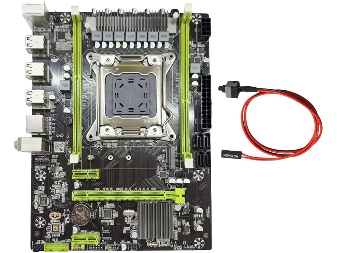 Placa Base Ddr3 Lga 2011 X79 Pro Gigabit Network Con Conmutador De Cable, Compatible Con Procesadores.
