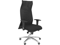 Silla de Escritorio Ejecutiva PYC Sahuco XL Negro con ruedas antiarañazos (Brazos Ajustables - Malla)