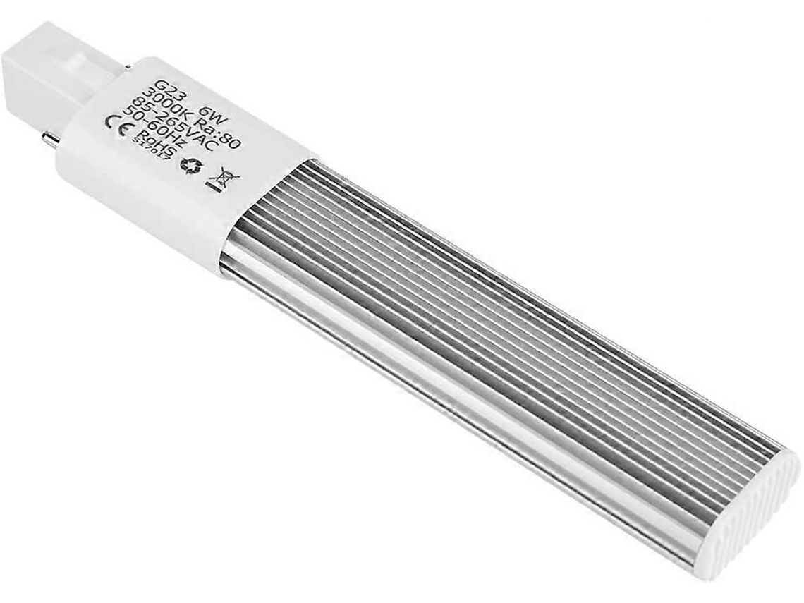 Rebe-lámpara Fluorescente Compacta 6w 2 Pin, Base G23/gx23 Horizontal, 3000k Blanco Cálido, Led De Alta Brillo, Ahorro Energético
