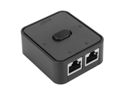 Conmutador De Red Gigabit De 2 Puertos 10/100/1000mbps, Divisor Selector Rj45 Para Cat 6