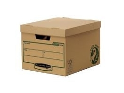 Heavy Duty Archiv /transportbox R Kive Earth, Braun Aus 100 Recyceltem Karton, 3 Fach Verstärkte Trageseiten, Fellowes