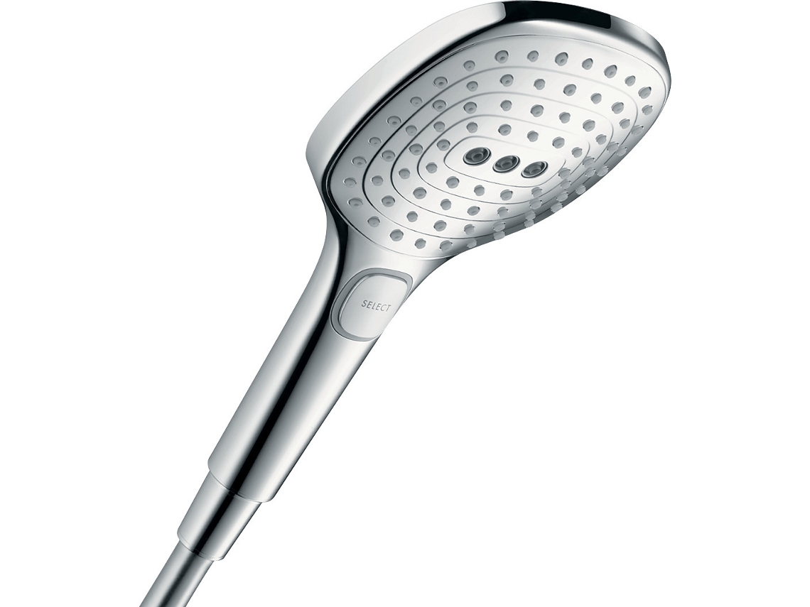 Ducha de mano Hansgrohe Raindance Select E 120, 3 chorros Ecosmart+, 28729000, Color: Cromo