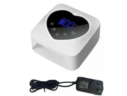 Lâmpada De Unhas Artísticas Com Sensor Automático, Visor Lcd, Uv/led, Fototerapia Para Unhas, Plugue Au