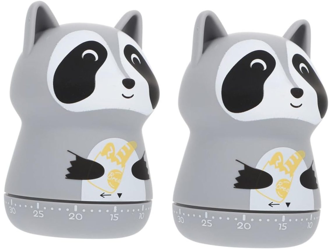 Temporizador de cocina portátil Vayotoy con forma de animal, 2 unidades, diseño de dibujos animados