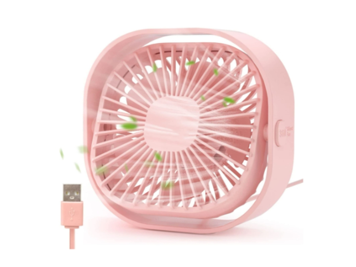 Mini ventilador Yizhood (3 velocidades, 5 W, diámetro 13 cm)