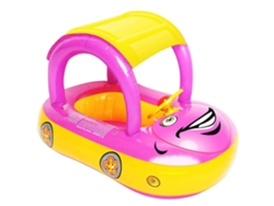 Vlrla-flotador Hinchable Para Piscina Con Toldo Forma De Coche Para Bebés Niños Juego Playa Verano Exterior