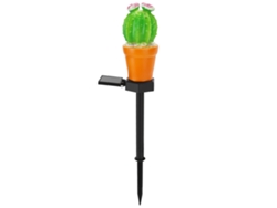 2026-lámpara Solar Led Para Jardín Ip65 Resistente Al Agua, Lámpara De Paisaje Con Pica Para Césped Y Patio, Cactus De Cabeza Sencilla