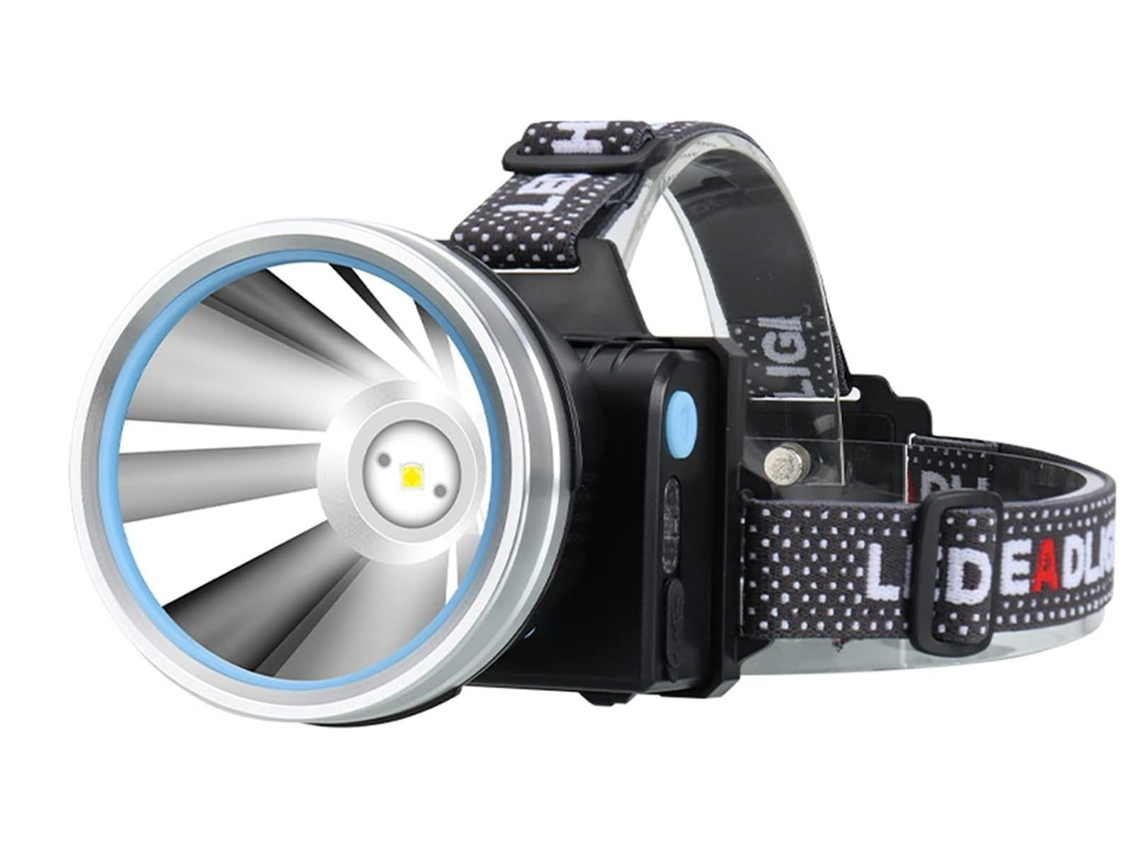 Linterna Frontal De Pesca T40 Con Sensor Inteligente, Luz Potente, Batería De Litio 18650, Recargable Por Usb, Resistente Al Agua Ipx6 (negr